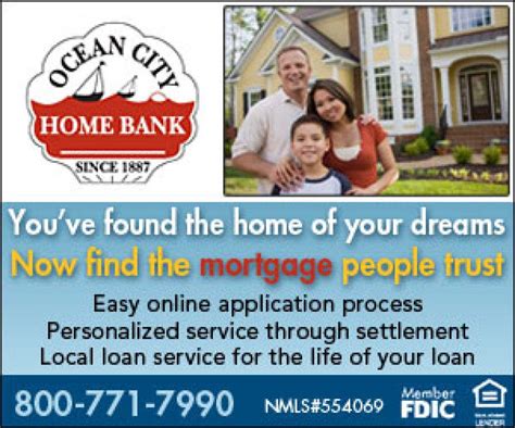 ocean city home bank online.